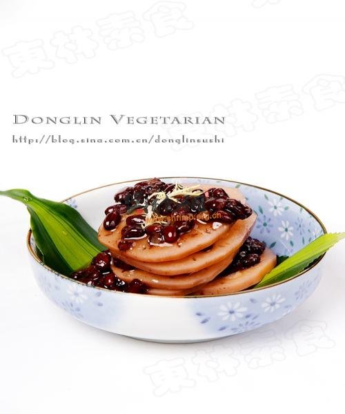 红豆冰糖糯米藕的做法