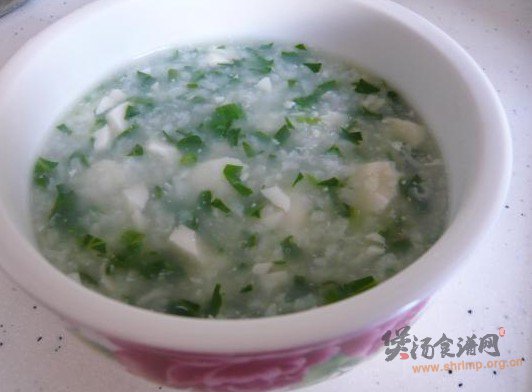 翡翠白玉粥的做法