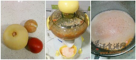 白甜瓜李子汁的做法