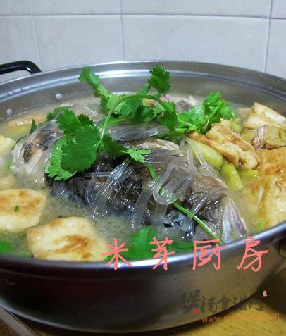 鱼头豆腐炖粉条的做法