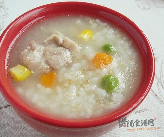 藜麦鸭子肉粥的做法
