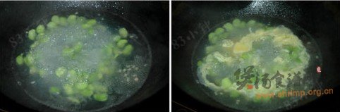 蚕豆米蛋花汤的做法
