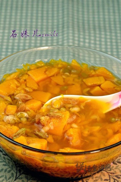 冰镇绿豆南瓜汤的做法
