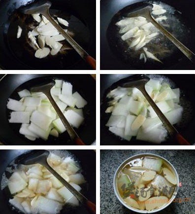 冬瓜鞭笋汤的做法
