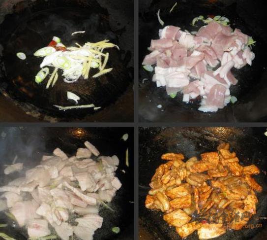 白菜炖肉片的做法