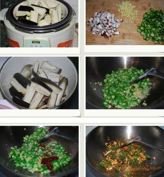 茄子菌笋煲的做法