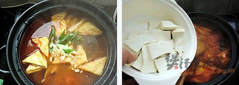 韩式火腿泡菜豆腐汤的做法