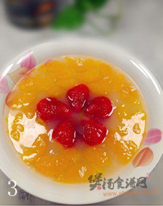 米酒橘子甜汤的做法