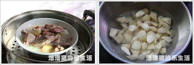 茨菰炖咸鸭的做法