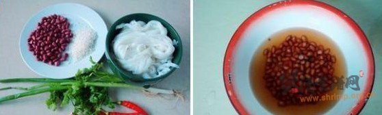 香甜滑润的花生汤米粉的做法