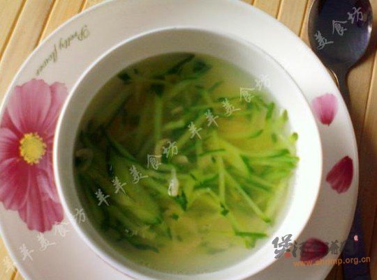 虾米黄瓜汤的做法