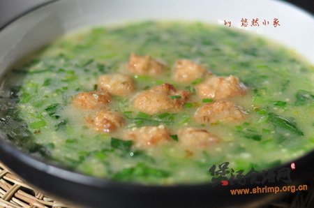 小米丸子汤的做法