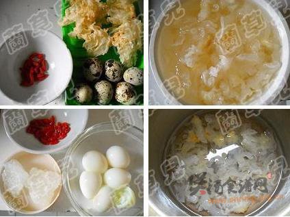 银耳炖鹌鹑蛋的做法