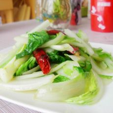 炝炒小白菜的做法