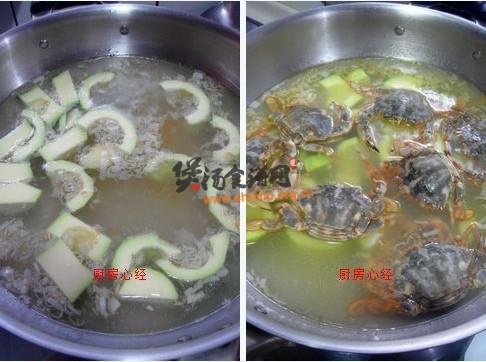 小蟹炖瓜的做法