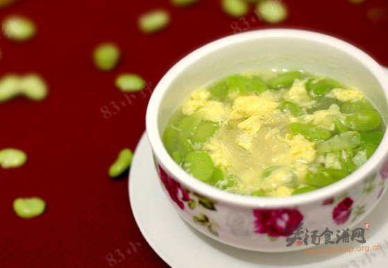 蚕豆蛋花汤的做法