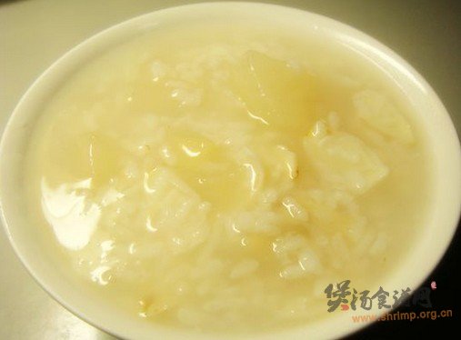 百合雪梨粥的做法