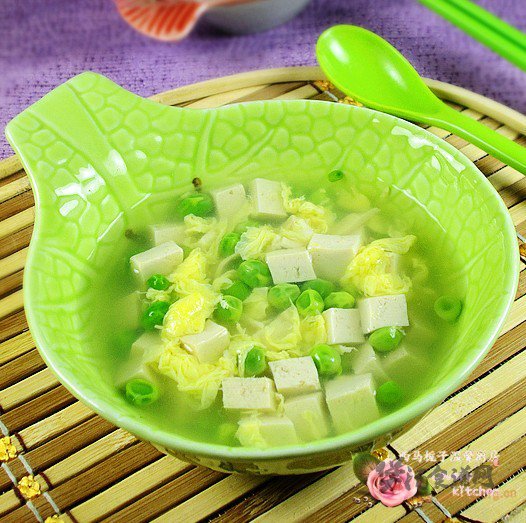 豌豆豆腐羹的做法