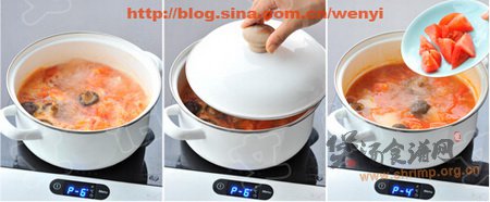 香菇番茄萝卜汤的做法