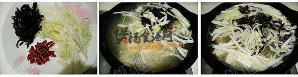 魔芋豆腐白菜汤的做法