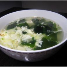 海带豆腐蛋花汤的做法