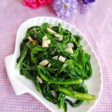 蒜蓉炒翡翠甜麦菜的做法 蒜蓉炒翡翠甜麦菜的做法