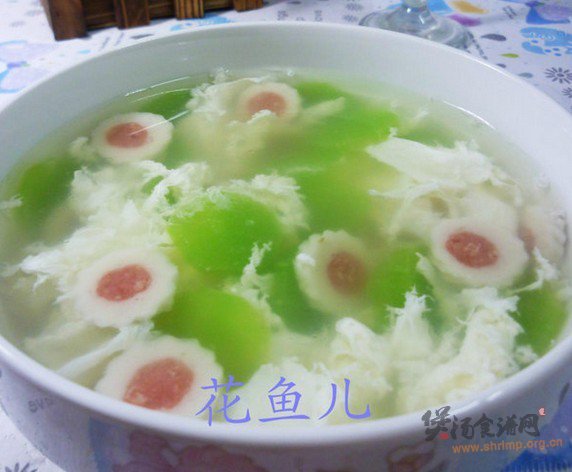 淡贝丸莴笋蛋花汤的做法