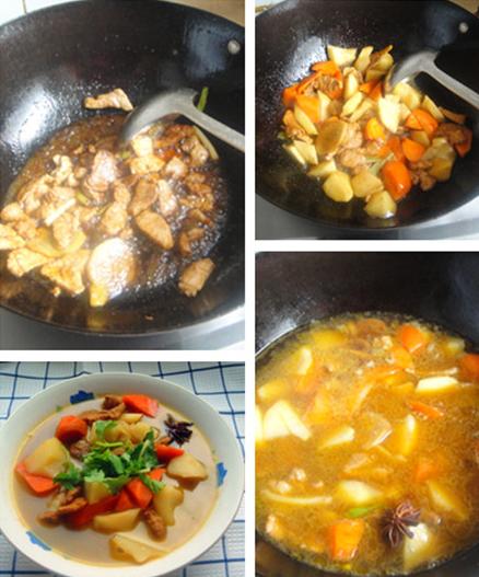 猪肉炖土豆胡萝卜的做法
