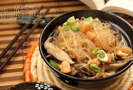 平菇瑶柱炖粉丝的做法