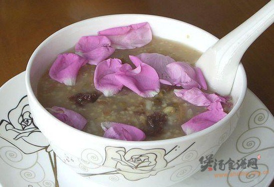 玫瑰香粥的做法
