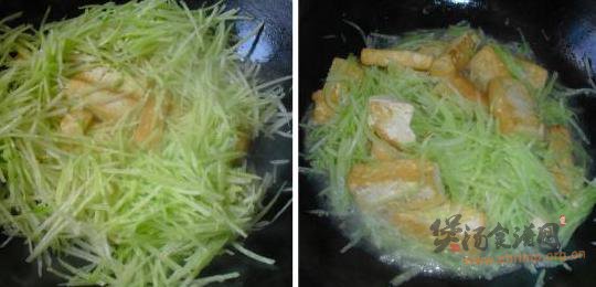 萝卜丝炖豆腐的做法
