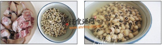 猪手眉豆汤的做法