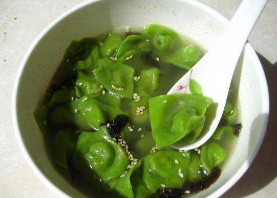 翡翠馄炖的做法