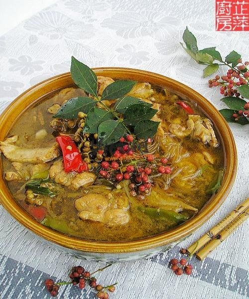 农家熬炒鸡的做法