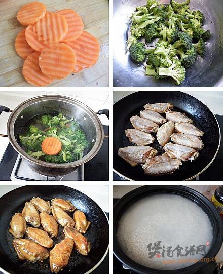鸡翅煲仔饭的做法