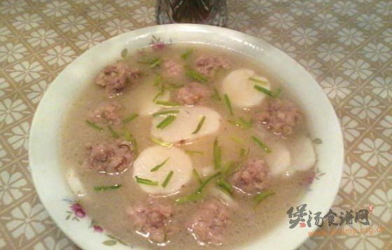 山药肉丸汤的做法