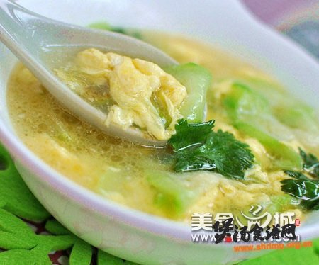 (图)丝瓜蛋汤的做法