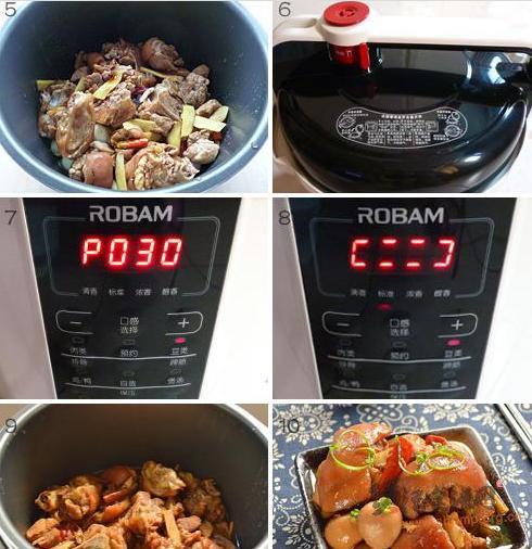 鹌鹑蛋炖猪蹄的做法