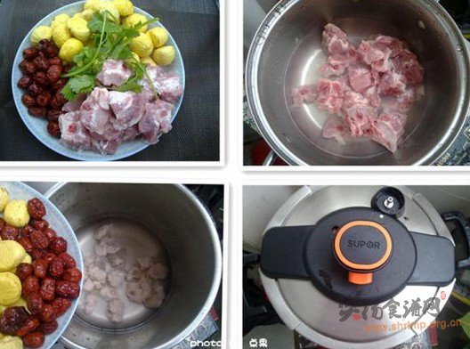 红枣板栗排骨汤的做法