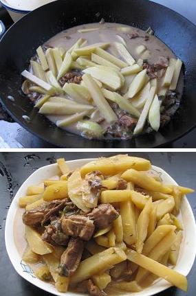 香菇土豆炖鸭子的做法