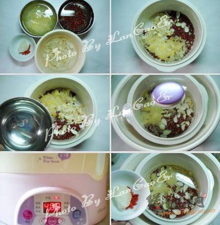 百合银耳红豆羹的做法