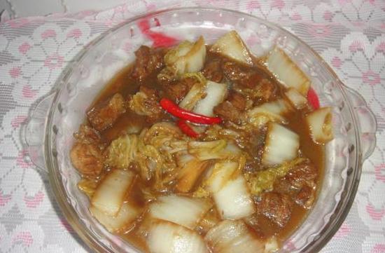 红烧肉炖大白菜的做法