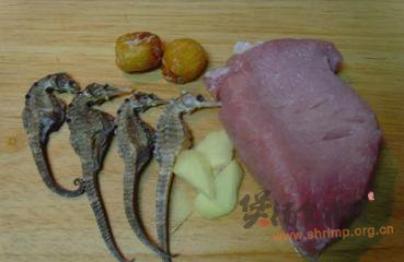 海马煲瘦肉的做法