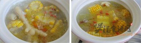 玉米莲子炖土鸡的做法