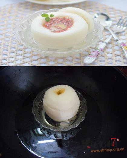 百合炖梨盅的做法