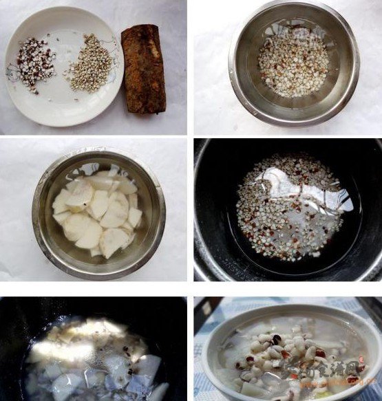 山药薏米芡实粥的做法