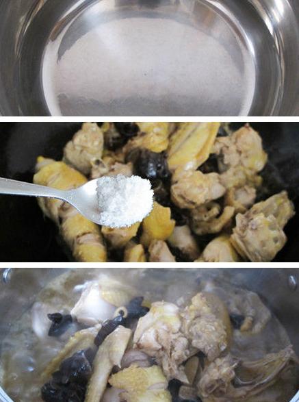 黑木耳炖土鸡的做法