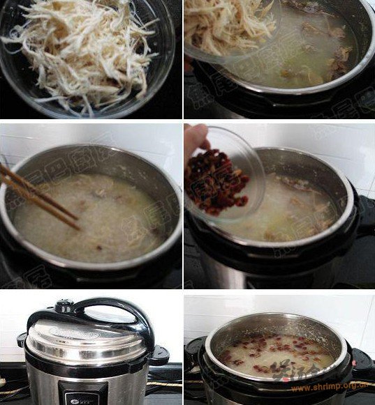 红枣咸鸡粥的做法