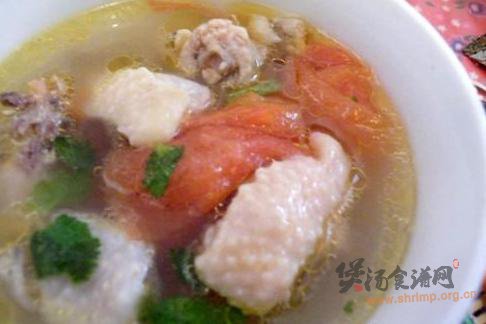 西红柿鸡汤的做法