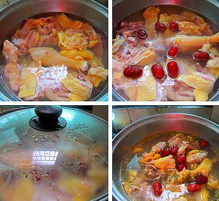红枣炖鸡汤的做法